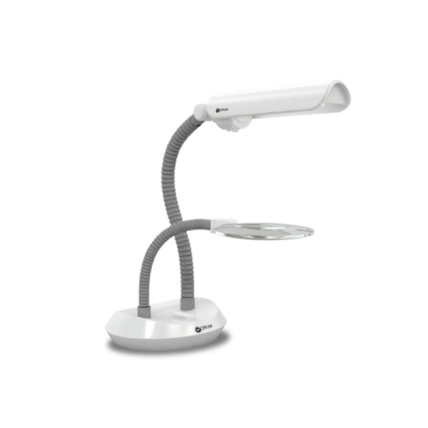 3X Ott Lite Duoflex Magnifier Desk Lamp - Click Image to Close